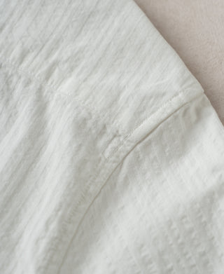 Shoulder Detail of Italian Collar Salt-Shrunk Shirt