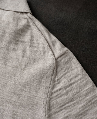 shoulder detail of Lightweight Slub Cotton Knit Polo