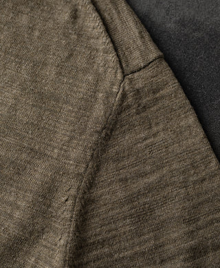 shoulder detail of Lightweight Slub Cotton Knit Polo