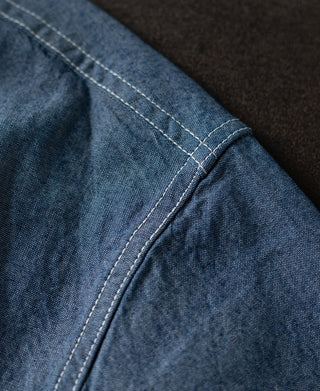 shoulder detail of Military Chambray Workshirt