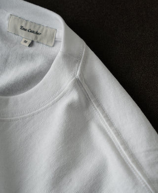 shoulder detail of Regular Fit Heavyweight Tubular Jersey T-Shirt