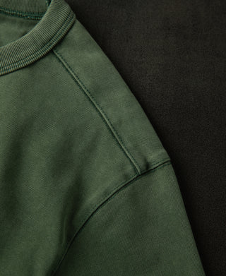 shoulder detail of Retro Washed Long-Sleeve T-Shirt