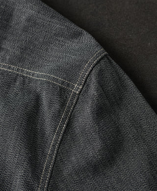 shoulder detail of Vintage Cotton Jaspé Workshirt
