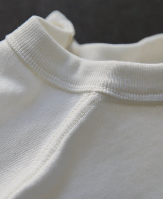 shoulder stitching of 1930s Loopwheel Cotton Henley Shirt