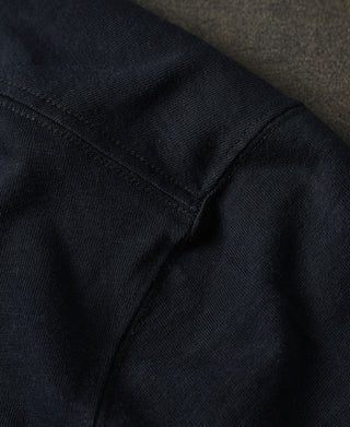 shoulder stitching of Classic Fit Loopwheel Slub Cotton T-Shirt