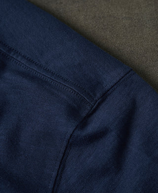 shoulder stitching of Classic Fit Loopwheel Slub Cotton T-Shirt