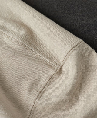 shoulder stitching of Classic Fit Loopwheel Slub Cotton T-Shirt