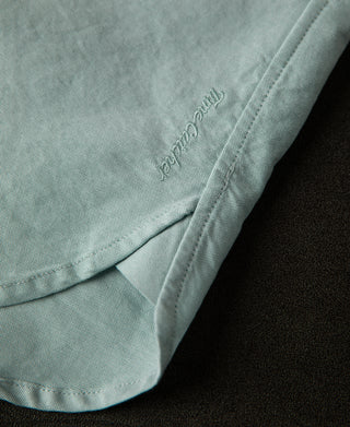 side slit embroidery of Classic Button-Down Oxford Shirt