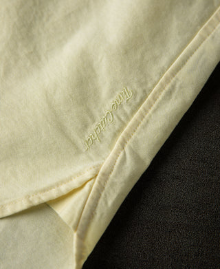 side slit embroidery of Classic Button-Down Oxford Shirt