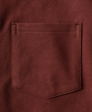 single chest pocket of Heavyweight Quarter-Zip Collar Sweatshirt