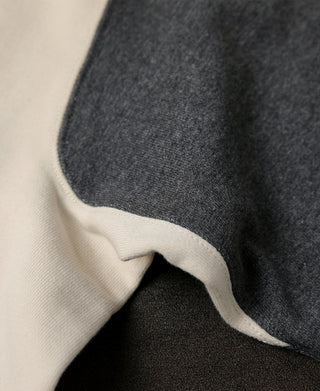 sleeve detail of Contrast-Tipped Loopwheel Crewneck Sweatshirt