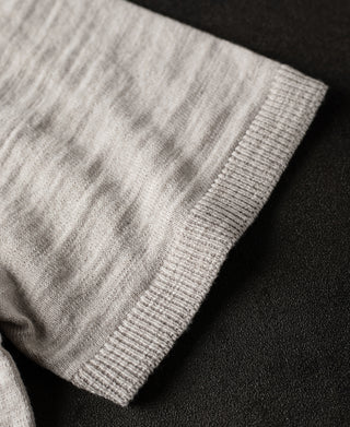 sleeve detail of Lightweight Slub Cotton Knit Polo