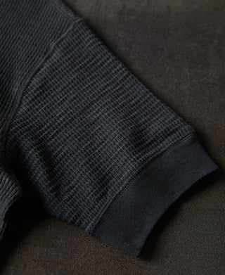 sleeve with rib-knit cuff of Honeycomb Waffle Knit T-Shirt