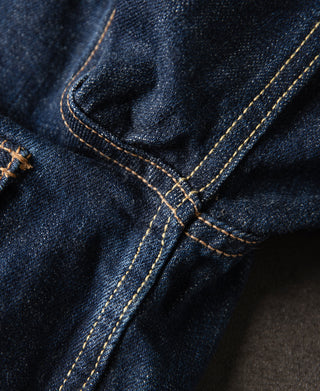 stitching detail of 1950s Type 2 Selvedge Denim Jacket