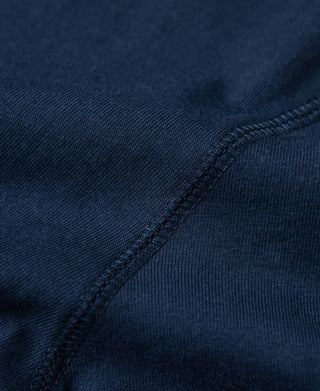 stitching detail of Heavyweight Cotton Tubular Short-Sleeve Henley Shirt