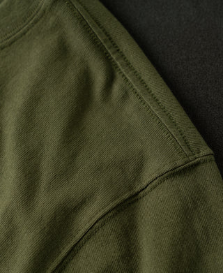stitching detail of Regular Fit Heavyweight Tubular Jersey T-Shirt