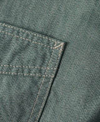 stitching detail of Vintage Cotton Jaspé Workshirt