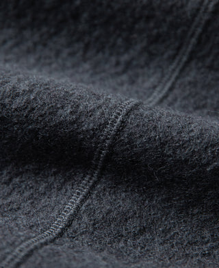 stitching detail of Wool Felted Chore Coat