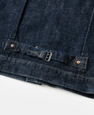 Type 1 Classic Denim jacket with the design of metal buckle and rivets-reinforcement construction.