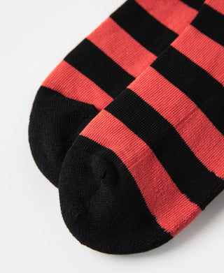 toe of Retro Striped Cotton Socks