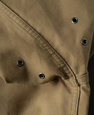 underarm ventilation eyelets of Unlined USN N-1 Deck Jacket