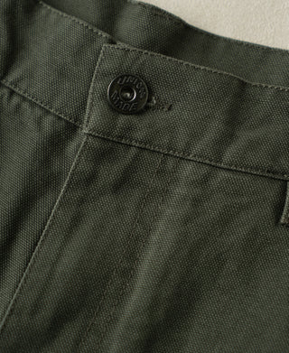 Union made button of Duck Canvas Carpenter Cargo Shorts