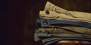 Vintage Washed Tapered 5-Pocket Pants