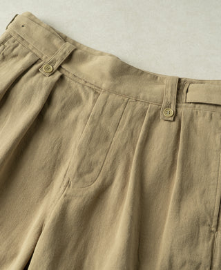 Waist Detail of British Army Cotton-Linen Gurkha Shorts