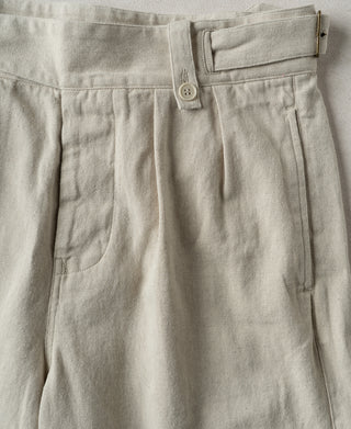 Waist Detail of British Army Cotton-Linen Gurkha Shorts