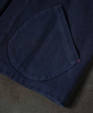 waist patch pocket of Indigo Sashiko Kendo Jacket