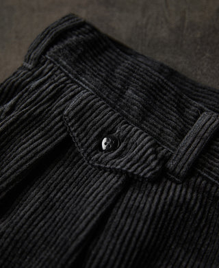 waist pocket of 1960s Double Pleated Corduroy Trousers