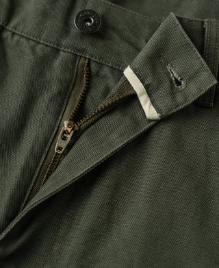YKK zipper fly of Duck Canvas Carpenter Cargo Shorts