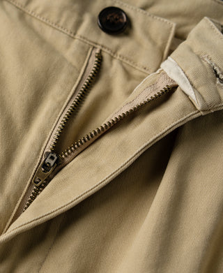 zipper fly of Classic Fit Two-pleated Chino